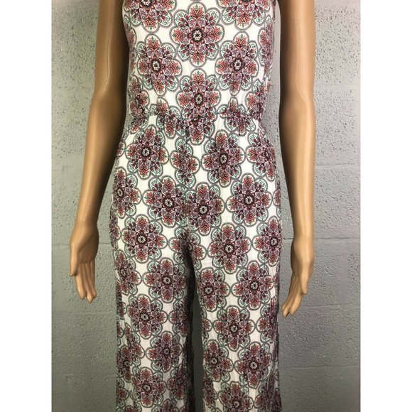 Purple Snow Mandala Romper Pants Jumpsuit Boho Playsuit Style RSA3522 Size S - Picture 3 of 12